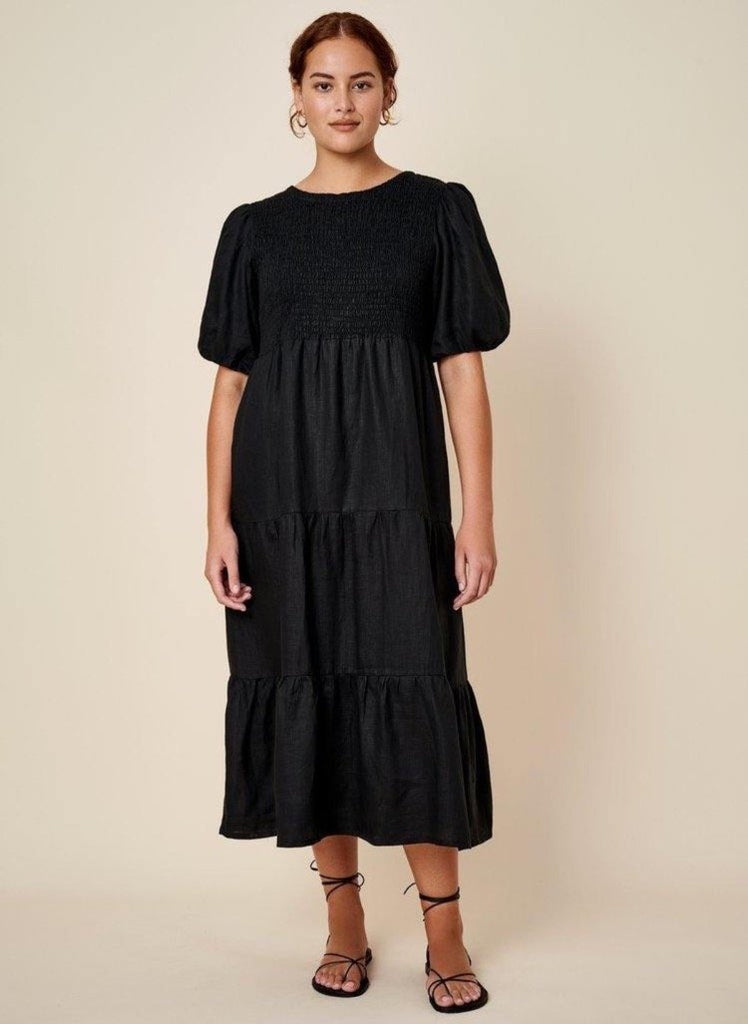 Alberte Dress - Plain Black – Freudian ...